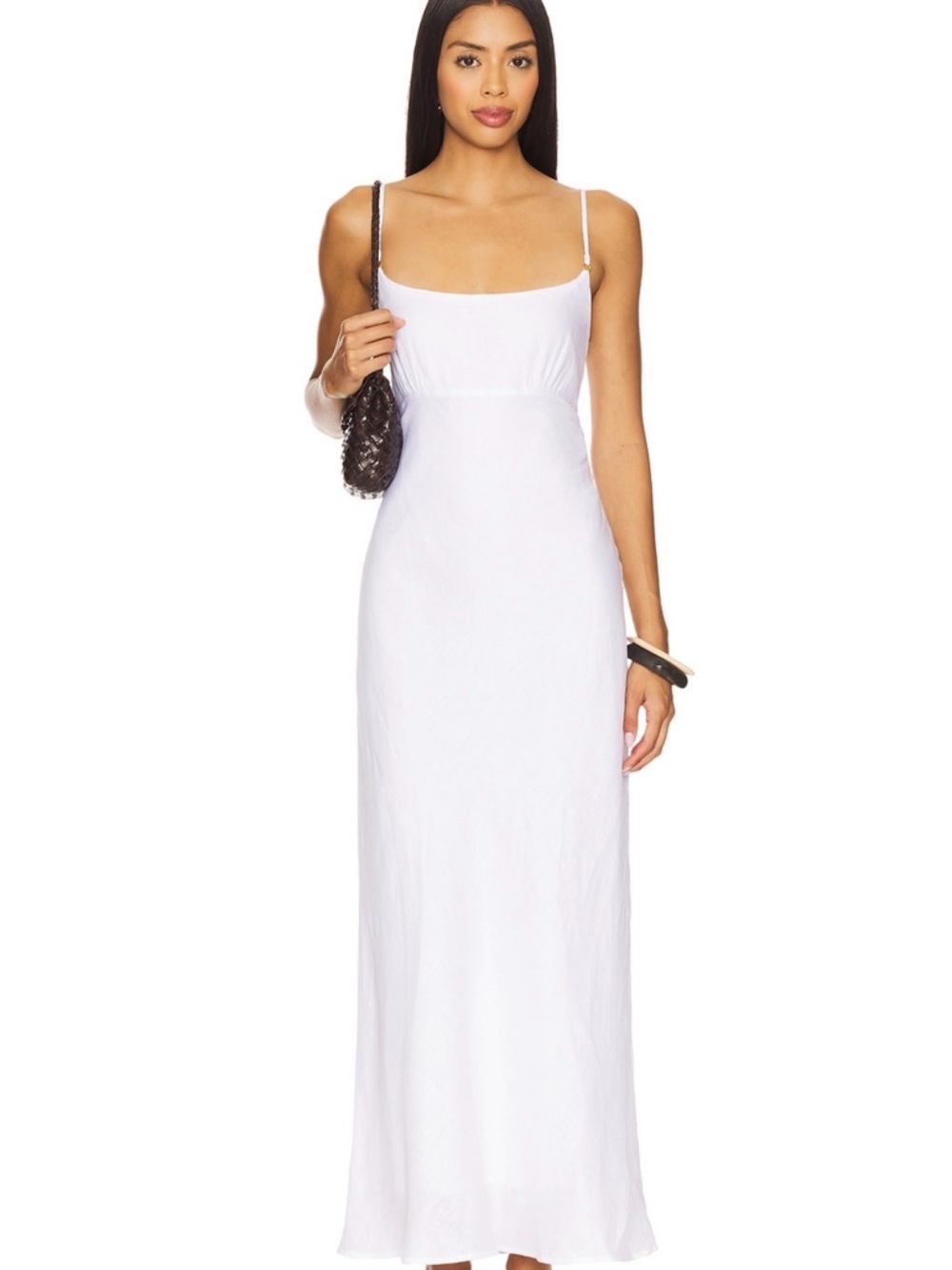 L space moonrise maxi White Spaghetti Strap Maxi Dress
